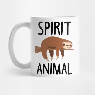 Sloth Is My Spirit Animal. Funny Sloth Shirt. Mug